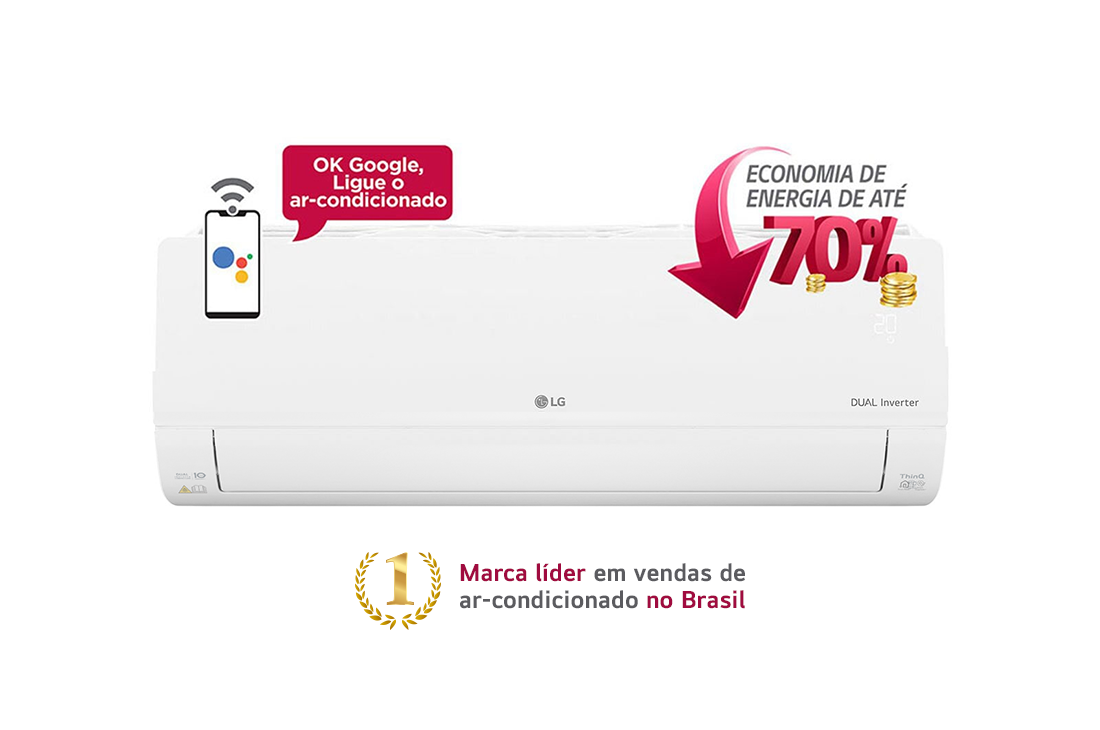 Ar Condicionado LG Dual Inverter Voice 12000 BTUs