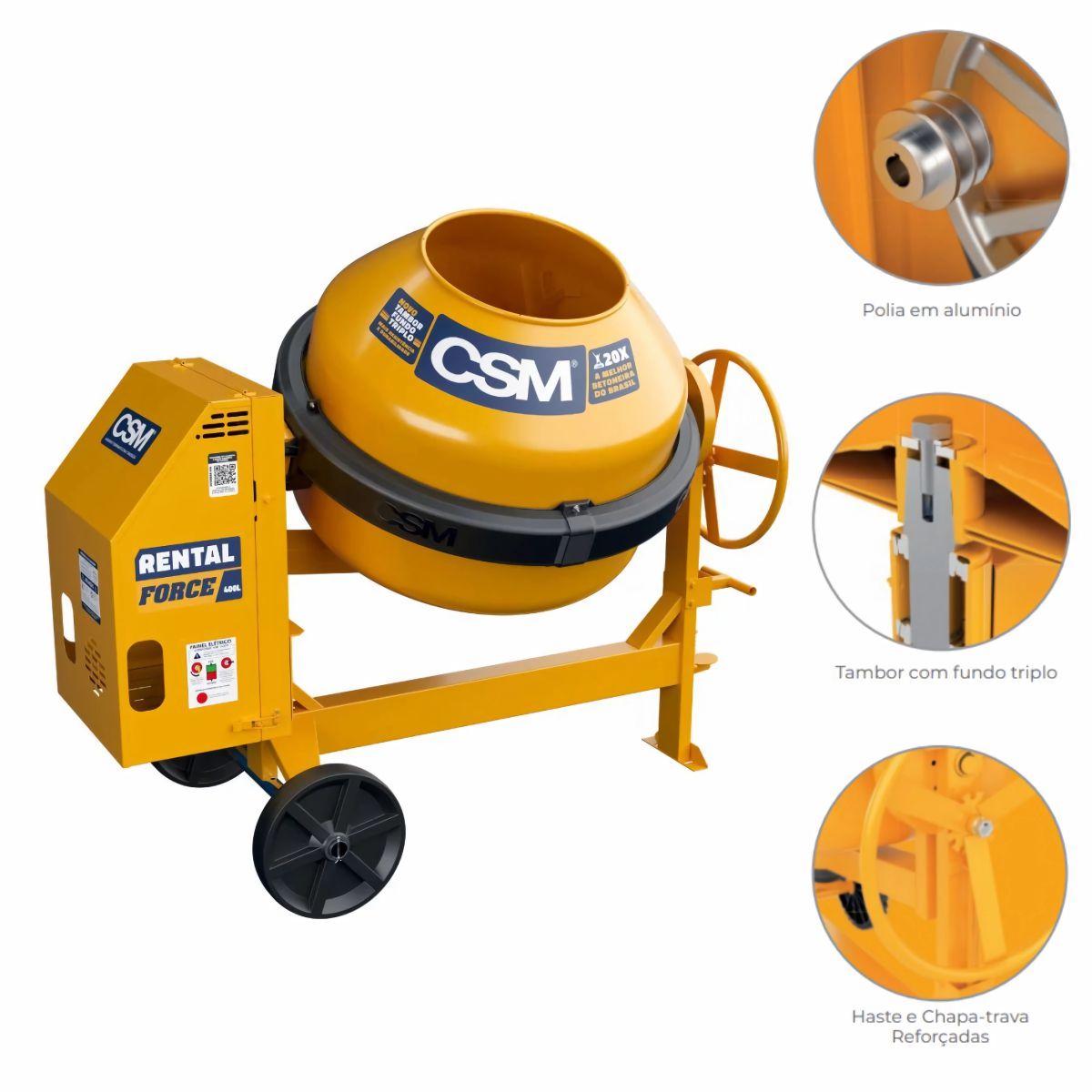 Betoneira CSM Rental Force 400L