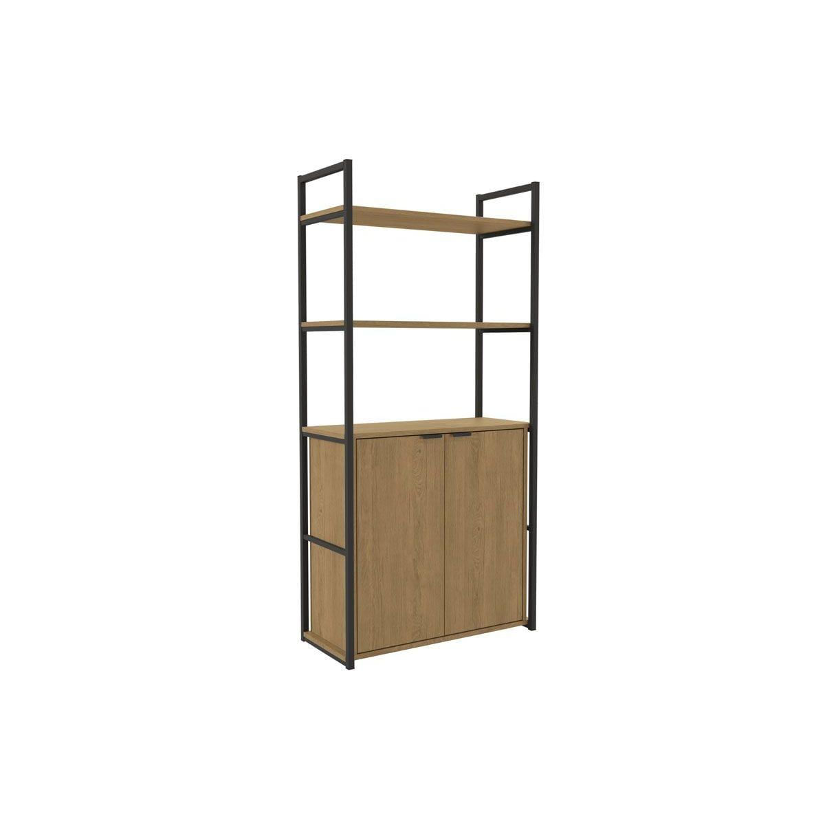 Estante Industrial com Armário 2 Portas