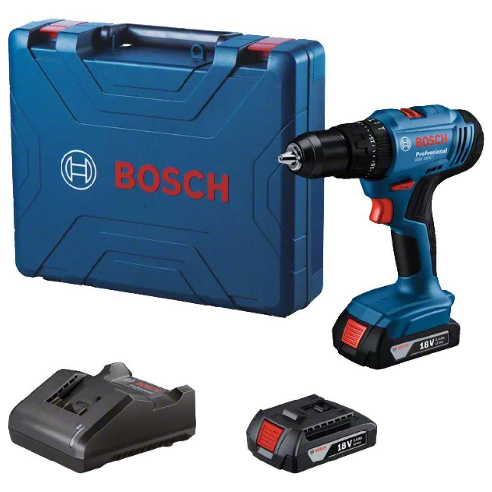 Parafusadeira Furadeira Bosch GSB 180-LI 18V Kit Completo