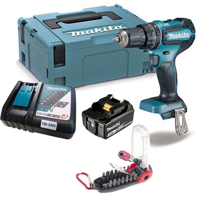 Kit Parafusadeira Furadeira Makita 18V Brushless Maleta