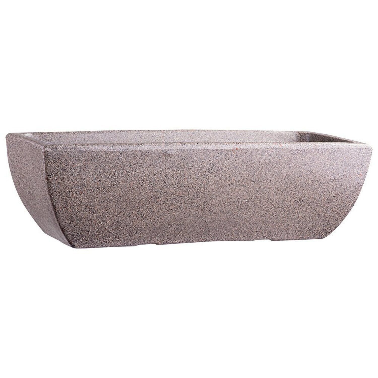 Jardineira Retangular Textura Pedra 60cm