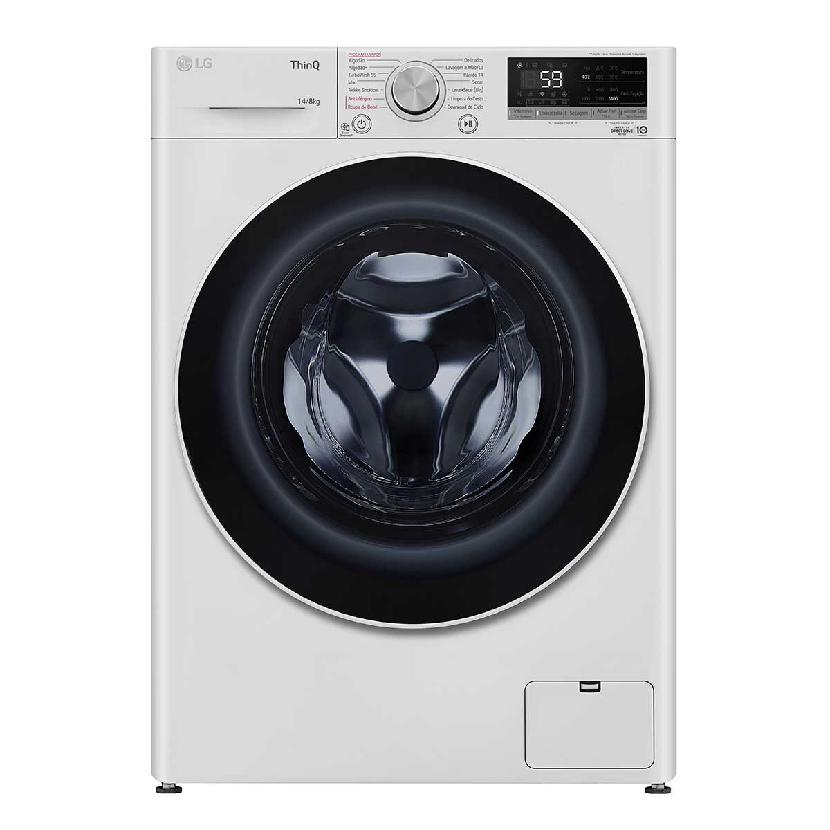 Lava e Seca LG ThinQ 14/8Kg CV5014WC4 Branca
