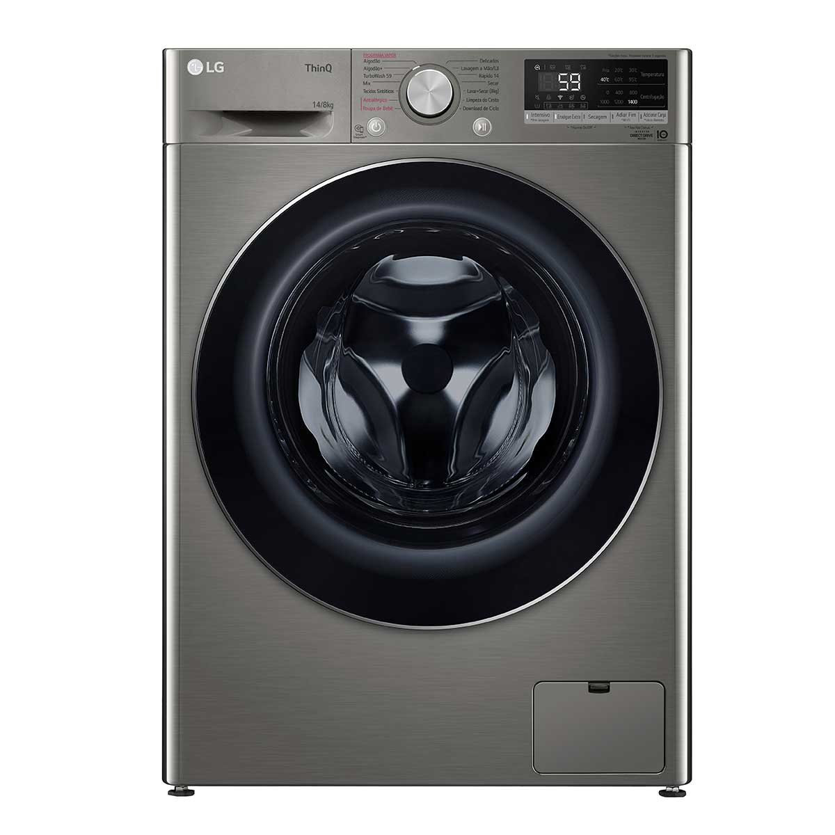 Lava e Seca LG ThinQ 14/8Kg CV5014PC4 Inox